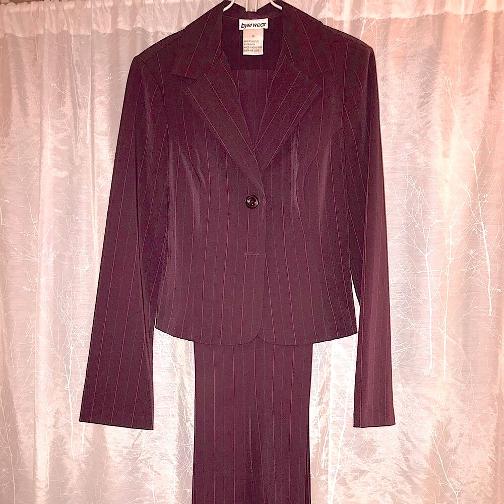 (EUC) Byer Wear Pinstripe Pant Suit